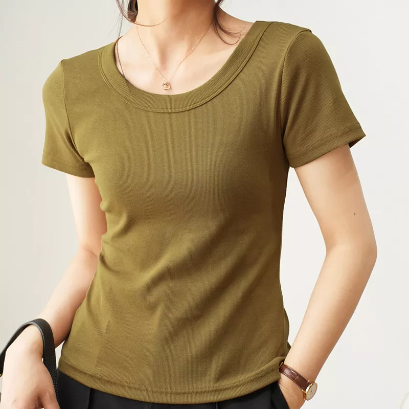 Summer Slimming Short Sleeved Women's T-shirt