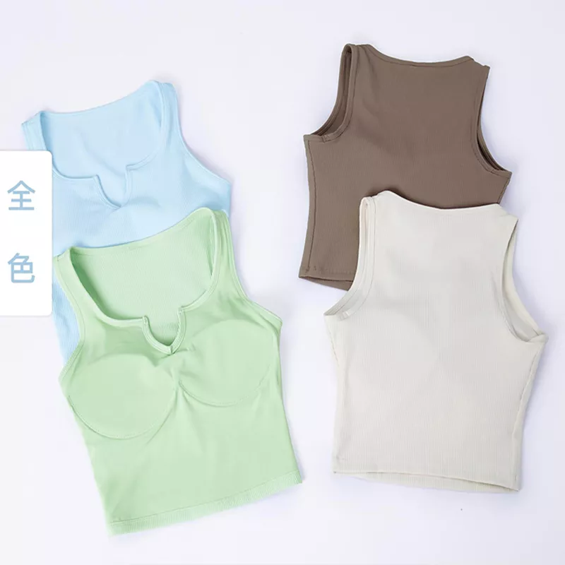 Summer Thread Vest Running Fitness Yoga Top