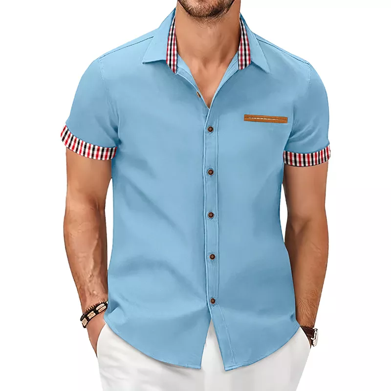 Business Commuting Slim Fit Short Sleeve Shirt
